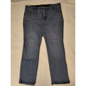 Womens LEE Regular Fit Straight Leg Mid Rise Blue Jeans Size 22